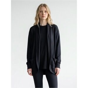 🌴 Athleta Girl Black Open-Front Men's Cardigan Sweater